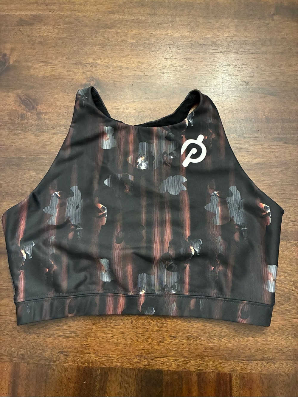 Peloton Show Up Sports Bra Women’s Medium Black Floral